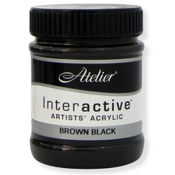 Atelier Interactive Artist's Acrylics S1 Brown Black 250ml