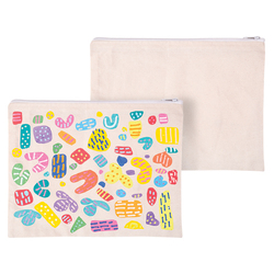 Calico Zip Pouch A4