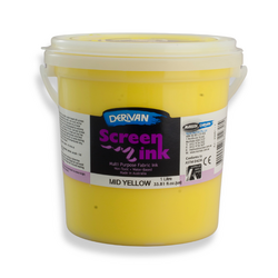 Derivan Screen Ink 1L Mid Yellow