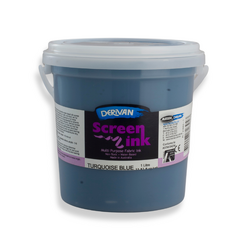 Derivan Screen Ink 1L Turquoise Blue