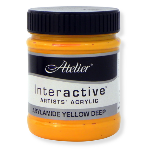 Atelier Interactive Artists Acrylics S3 Arylamide Yellow Deep 250ml