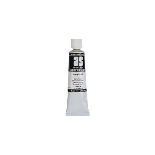 Art Spectrum Oil Colours 40ml Series 1 Ivory Black