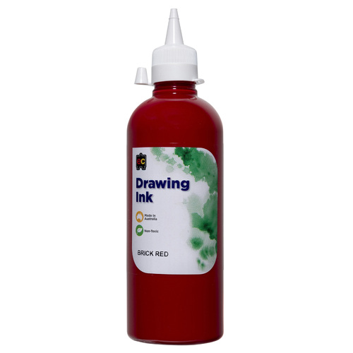 EC Drawing Ink 500ml Brick Red