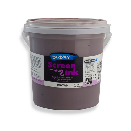 Derivan Screen Ink 1L Brown