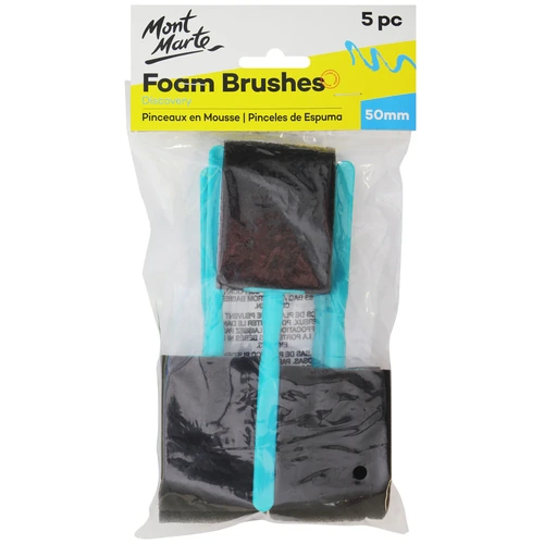 Mont Marte Foam Hobby Brush 50mm 5pce