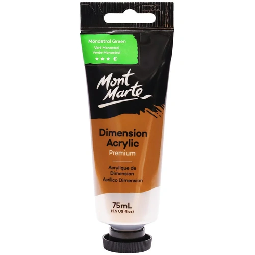 Mont Marte Dimension Acrylic Paint Monastral Green, 75mls