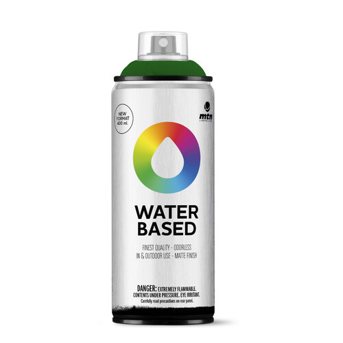 Montana Water Based Spray Paint 400ml - Brilliant Green Deep
